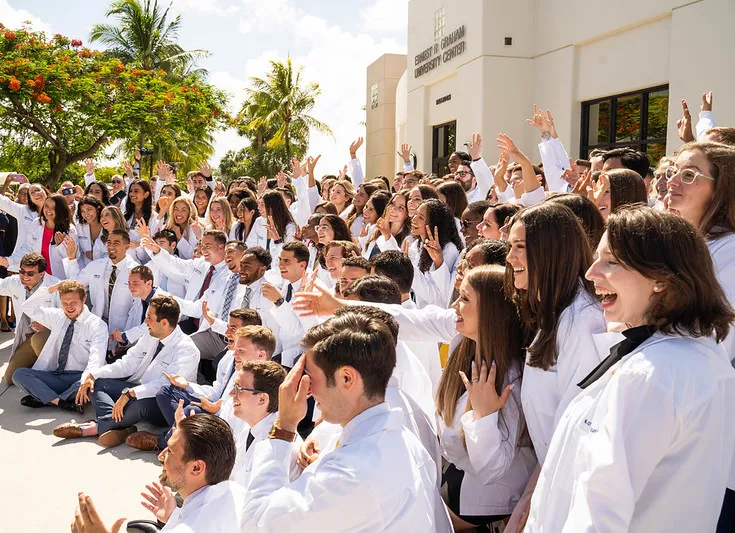 FIU medical students celebrating